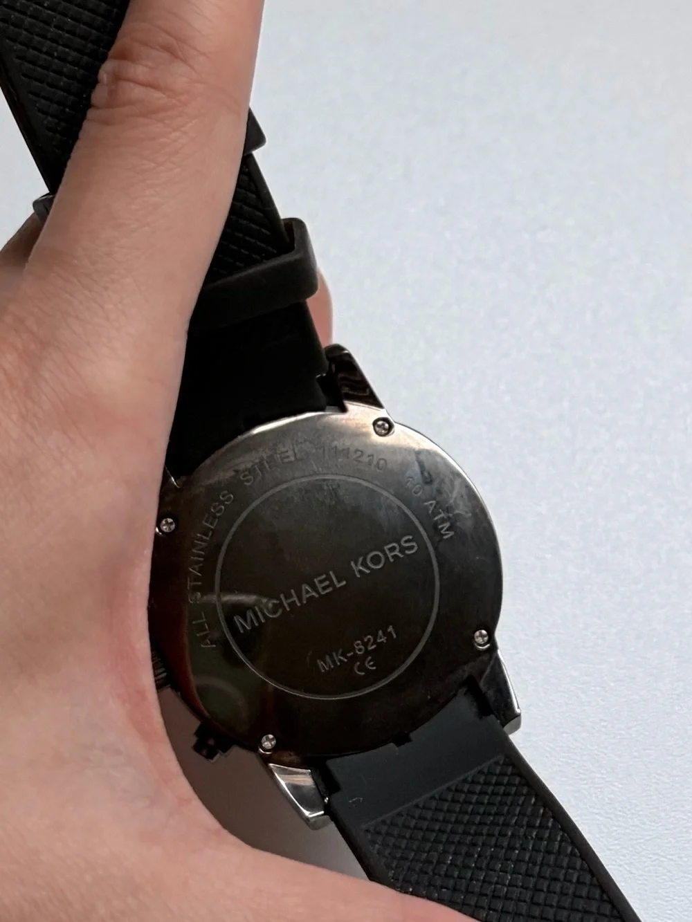 Michael Kors Men's Chronograph Silicone Strap Watch